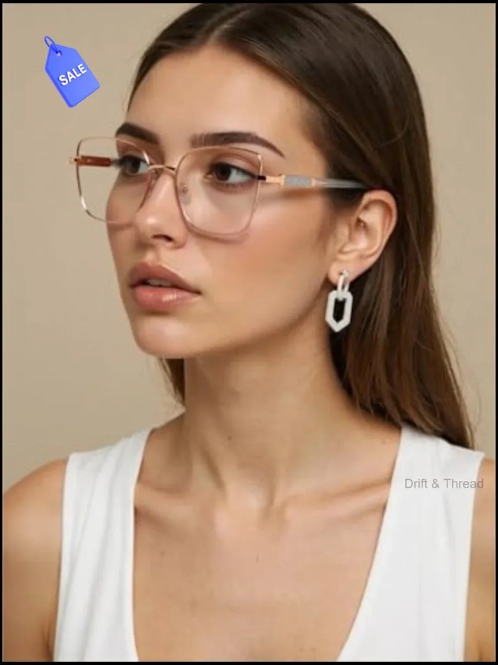 Trendy Oversized Cat Eye Blue Light Blocking Glasses for Women